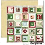 Лист двусторонней скрапбумаги Carta Bella So this is Christmas - Christmas Countdown, 30х30 см - ScrapUA.com