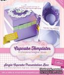 Шаблон-трафарет от  Crafters Companion -Cupcake Templates Collection - Single Cupcake Presentation Box - ScrapUA.com