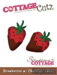 Лезвие CottageCutz - Strawberries w/ Chocolate, 7,5х7,5 см - ScrapUA.com