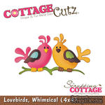 Лезвие CottageCutz - Lovebirds, 10х10 см - ScrapUA.com