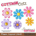 Лезвие CottageCutz - Flower, Layered, 10х10 см - ScrapUA.com