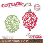 Лезвие CottageCutz Reindeer Medallion, 10х10 см - ScrapUA.com