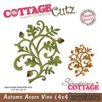 Лезвие CottageCutz Autumn Acorn Vine, 10х10 см - ScrapUA.com