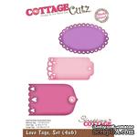 Лезвие CottageCutz Love Tags, set, 10х15 см - ScrapUA.com