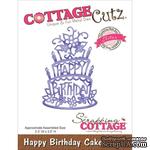 Лезвие CottageCutz - Elites Die - Happy Birthday Cake - ScrapUA.com