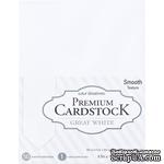 Набор кардстока DCWV Core&#039;dinations Value Pack Smooth Cardstock, Great White, 21.6х27.9 см, 50 листов, белый - ScrapUA.com