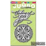 Stampendous CRS5002-C Cling Rubber Stamp, Jumbo Think of You - ScrapUA.com