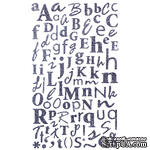 Наклейки - Alphabet Glitter Stickers - Charcoal, 170 шт - ScrapUA.com