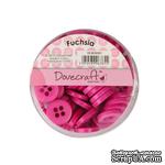 Набор пуговиц от Dovecraft - Fuchsia, 60 шт - ScrapUA.com