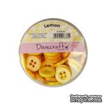 Набор пуговиц от Dovecraft - Lemon, 60 шт - ScrapUA.com