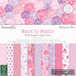 Набор бумаги от Dovecraft - Back to Basics Perfectly Pink (20x20 см), 48 листов, односторонняя - ScrapUA.com