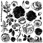 Штампы от IOD - Painterly Roses 12x12 Decor Stamp, 30x30 см - ScrapUA.com