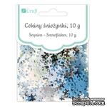 Пайетки снежинки 12 мм, 10г, TM dpCraft (Dalprint) - ScrapUA.com