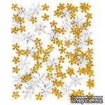 Пайетки Snowflakes снежинки, 15 г, TM dpCraft (Dalprint) - ScrapUA.com