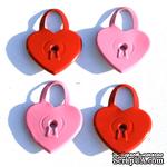 Набор люверсов Eyelet Outlet - Heart Lock Quicklets, 12 штук - ScrapUA.com