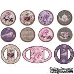 Наклейки Fabscraps - High Tea Flat Stickers - Fit Bottle Caps - ScrapUA.com