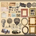 Лист с карточками для вырезания. Набор Shabby memory, ТМ Фабрика Декора - ScrapUA.com