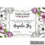 Набор открыток для раскрашивания аква чернилами, акварелью Magnolia sky, ТМ Фабрика Декору - ScrapUA.com