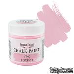 Меловая краска Chalk Paint Розовая 50ml, ТМ Фабрика Декора - ScrapUA.com