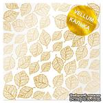 Лист кальки (веллум) с фольгированием Golden Leaves, ТМ Фабрика Декора - ScrapUA.com