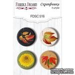 Скрапфишки набор 4шт Autumn botanical diary 516, ТМ Фабрика Декора. - ScrapUA.com