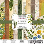 Набір скраппаперу Summer botanical story 30x30см, ТМ Фабрика Декору - ScrapUA.com