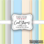 Набор скрапбумаги Cool Stripes, 30,5x30,5см, Фабрика Декору - ScrapUA.com