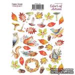 Набор наклеек (стикеров) 35 шт Colors of Autumn 134, ТМ Фабрика Декора - ScrapUA.com