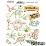 Набор наклеек (стикеров) 16 шт Dinosauria  178, ТМ Фабрика Декора - ScrapUA.com