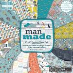 Набор бумаги от First Edition - Man Made, 15х15 см, 16 листов - ScrapUA.com