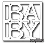 Лезвие Frantic Stamper Precision Die - BABY Word Square  - ScrapUA.com