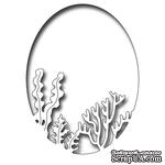 Лезвие Frantic Stamper Precision Die - Coral And Seaweed Oval  - ScrapUA.com