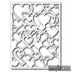 Лезвие Frantic Stamper Precision Die - Open Hearts Card Panel  - ScrapUA.com