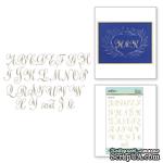 Пластины для фольгирования от Spellbinders - Copperplate Majuscules Glimmer Hot Foil Plate PA Scribe Collection - ScrapUA.com