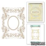 Пластины для фольгирования от Spellbinders - The Contessa&#039;s Seal Panel Glimmer Hot Foil Plate Royal Flourish by Becca Feeken - ScrapUA.com