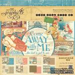 ЦЕНА СНИЖЕНА! Набор скрапбумаги Graphic 45 - Come Away With Me - Pad, 30х30 см, двусторонняя, 8 листов - ScrapUA.com