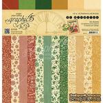 Набор скрапбумаги Graphic 45 - St Nicholas - Patterns and Solids Pad, 30х30 см, двусторонняя, 12 листов - ScrapUA.com