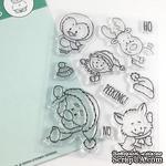 Набор штампов Gerda Steiner - Peeking Friends 4x6 Clear Stamp Set - ScrapUA.com