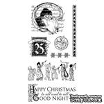 ЦЕНА СНИЖЕНА! Набор резиновых штампов Graphic 45 - Twas the Night Before Christmas 2, 10х21 см - ScrapUA.com