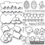 Набор ножей и штампов от Poppystamps - Easter Chicks - ScrapUA.com