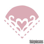 Дірокол кутовий 2.5 см Heart, TM dpCraft (Dalprint) - ScrapUA.com