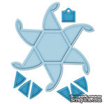 Лезвие Spellbinders - Hexagon Pinwheel Top Box - ScrapUA.com