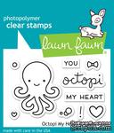 Штампы + ножи от Lawn Fawn - Octopi My Heart, 10 шт. + 4 шт. - ScrapUA.com