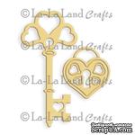 Лезвие La-La Land Crafts - Heart Key And Lock - ScrapUA.com