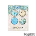 Фишки LemonCraft - Forget Me Not Buttons, на клеевой основе - ScrapUA.com