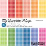 Набор бумаги My Favorite Things - County Fair Plaid Paper Pack, размер 15х15 см, 24 листа. - ScrapUA.com