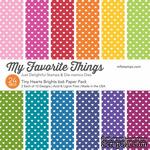 Набор бумаги My Favorite Things - Tiny Hearts Brights Paper Pack, размер 15х15 см, 24 листа. - ScrapUA.com