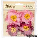 Набор объемных цветов Petaloo - Ruffled Peony - Fuchsia - ScrapUA.com