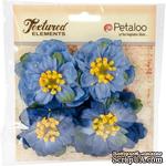 Набор объемных цветов Petaloo - Ruffled Peony - Blue - ScrapUA.com