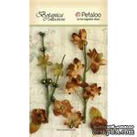 Набор объемных цветов Petaloo - FloralEphemera - Brown - ScrapUA.com